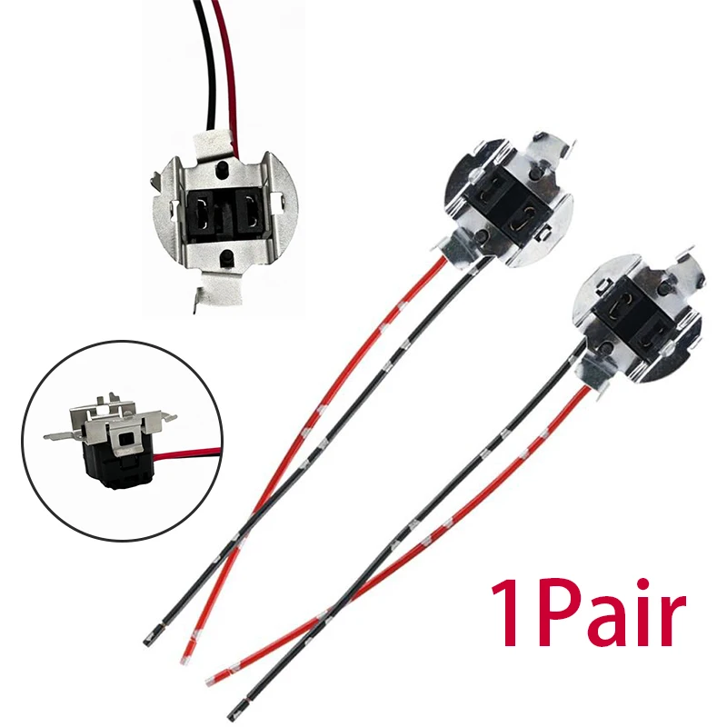 

1 Pair ForSagitar Headlight Base Connector Wiring Harness Adapter H7 Halogen Lamp Socket Holder