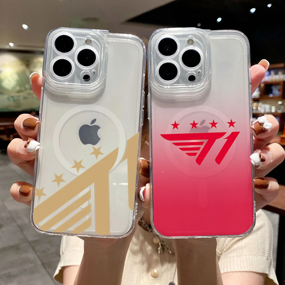 Faker LOLS SKT T1 Logo LCK Phone Case for iPhone 12 11 13 14 15 16 Max Pro Plus Magsafe Magnetic Wireless Cover