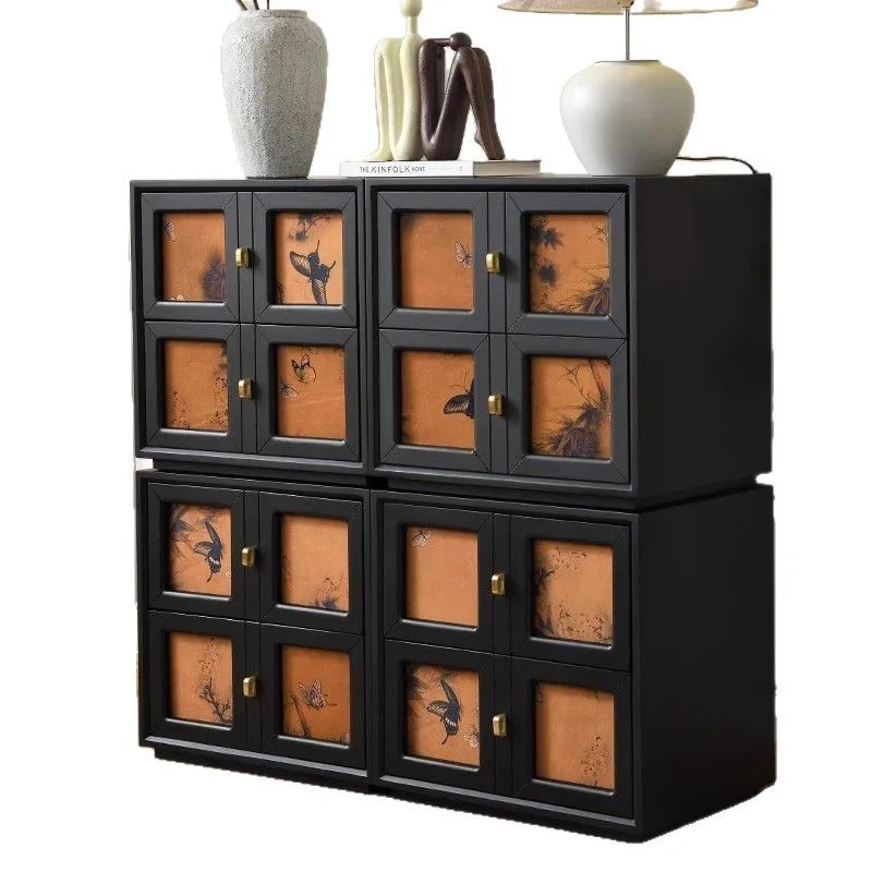 

Door cabinet Modular chest cabinet Combination storage locker Solid wood
