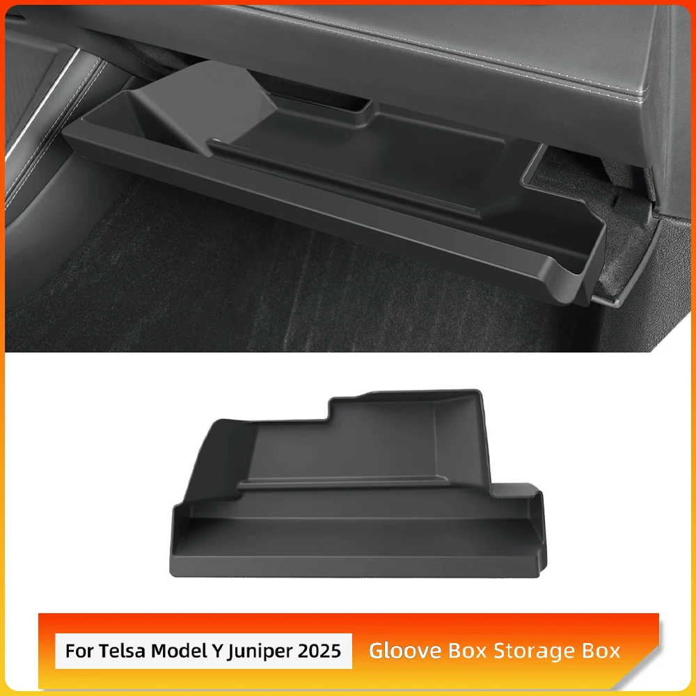 

Car Glove Box Storage Box for Tesla Model Y Juniper/Launch 2025 Copilot Side Storage Tray Tidying Organizer Car Accessories