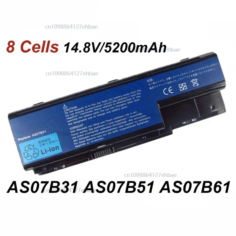 

AS07B31 AS07B42 AS07B51 AS07B61 AS07B71 14,8 В аккумулятор для ноутбука Acer Aspire 5520 5230 5330 5710 5920 6920 6930 7535 7720GFast