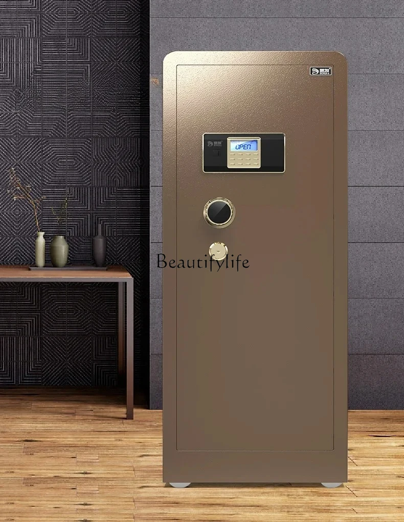 

Large High Single Door Fingerprint Password Anti-Theft All-Steel Wall Safe Box