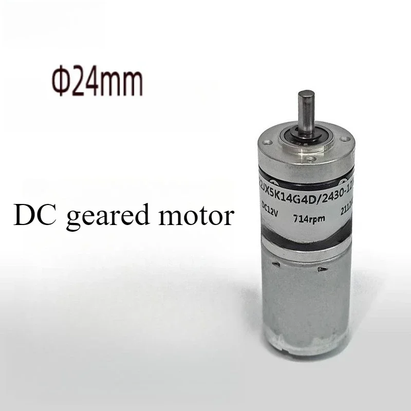 12V-24V Micro Gear Motor 2430-24100 24mm Body 4mm D Shaft 10000RPM No-Load 7700RPM 4mN.m 3.1W for RC Model Robot DIY Hobby