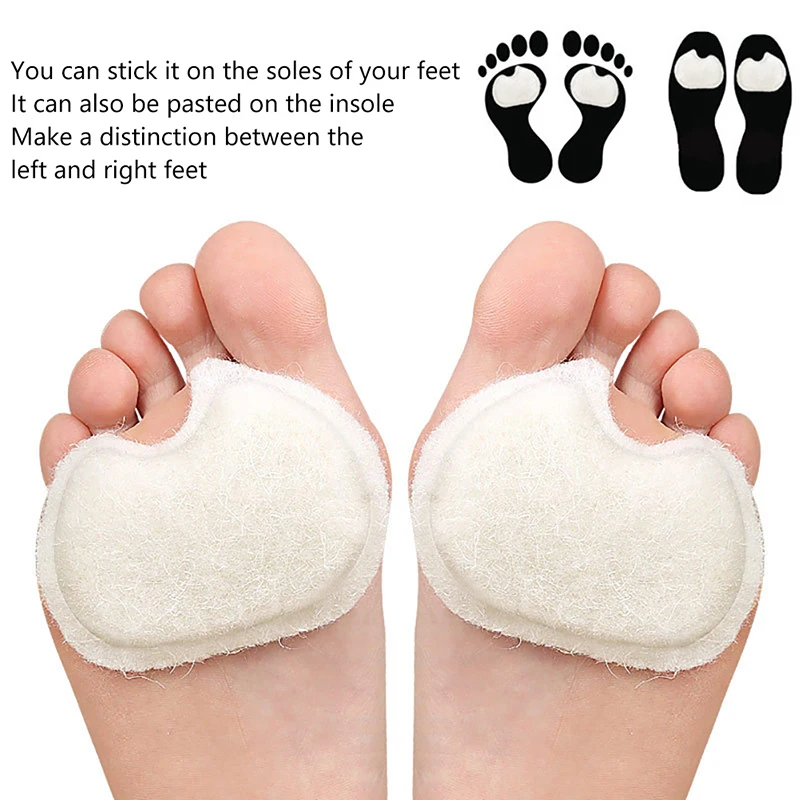 1Pair Felt Material Foot Cushions Foot Care Inserts Insoles Support Neuroma Runners Metatarsalgia Gel Pad Rapid Foot Pain Relief