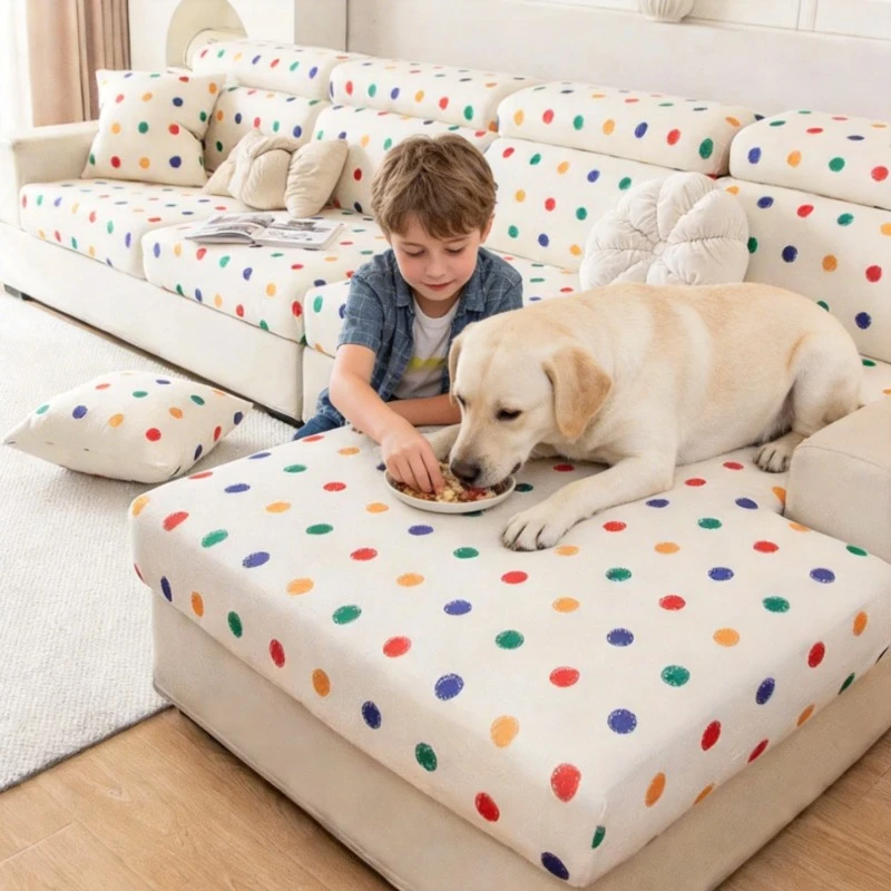 

Kid Proof Couch Cushion Covers for Sofa Wear-Resistant Pet Friendly Sofa Cover Washable Stretch for Sectional Slipcovers