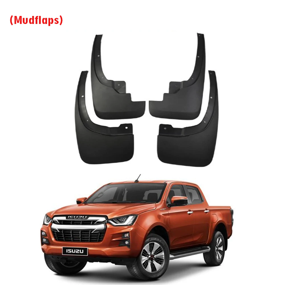 2021 2022 2023 2024 2025 FOR Isuzu D-max 4 doors Mud Flaps Guard Splash Mudguard Fender Mudflaps Car Accessories Front Rear 4pcs