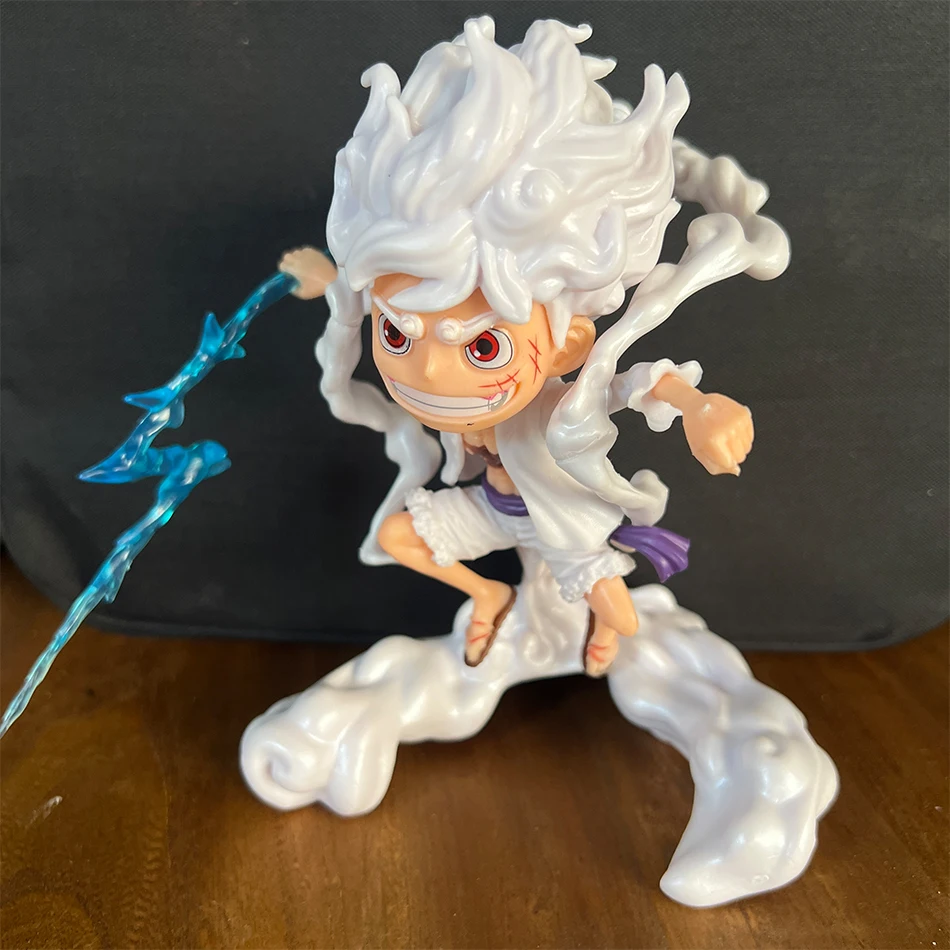 16CM Anime ONE PIECE Action Figure SD Nika Luffy 5th Gear Awake Figurine PVC Model Toys Doll Statue Collection Ornaments Gifts