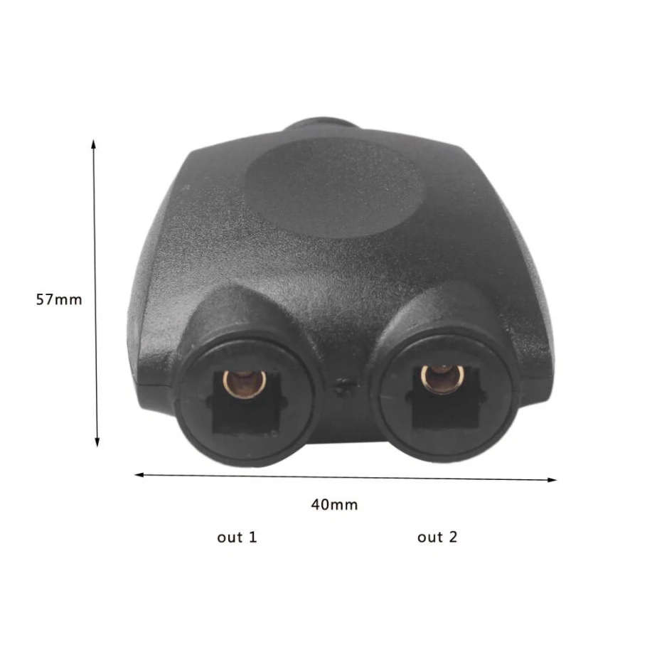 1 إلى 2 طريقة الرقمية Toslink مقسم صوت بصري محول الألياف البصرية محول SPDIF كابل بصري 1 أنثى إلى 2 أنثى HGC