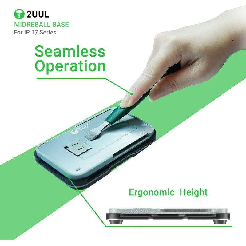 

2UUL BH40 Высококачественная платформа для реболлинга средних слоев рамок для ремонта логических плат процессоров серии IP17, инструменты для пайки