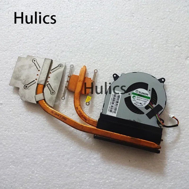 

Hulics использовал N550LF вентилятор-радиатор N550L N550 Q550L Q550LF для ноутбука ASUS, система охлаждения процессора, радиатор 13N0-Q2A0301