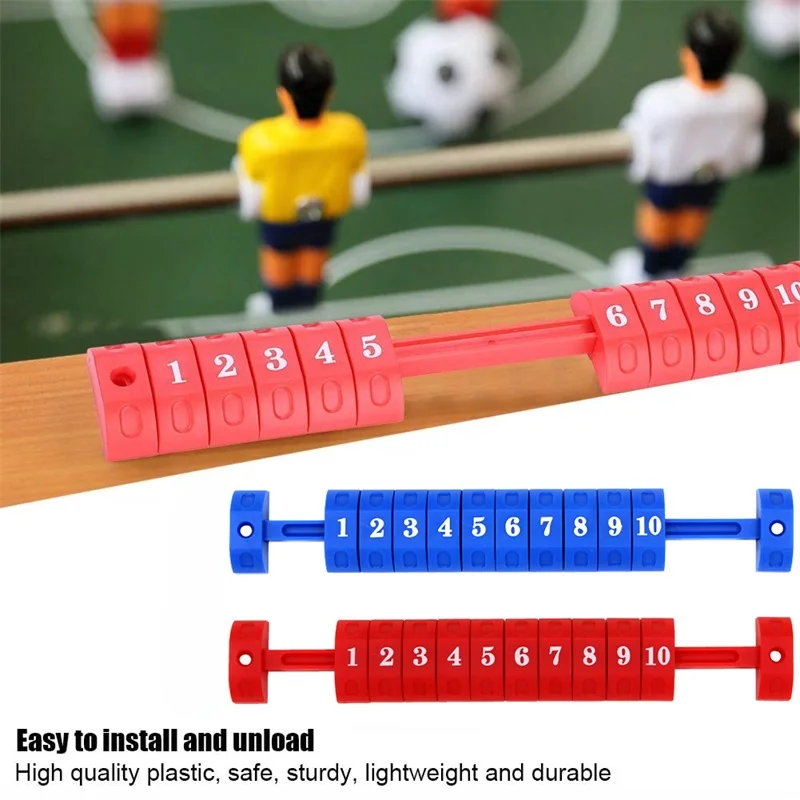 2pcs/set Table Football Counter 10 Numbers Scoreboard Boat Shape Scoring Unit Indoor Soccer Game Accessories Multiple Colors