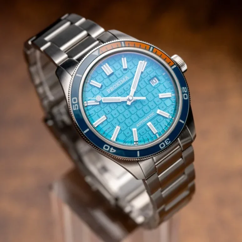 PROXIMA Men Automatic Watch 39mm Mechanical Wristwatch 20ATM Waterproof BGW-9 Luminous Sapphire PT5000 SW200 Keyboard Dial