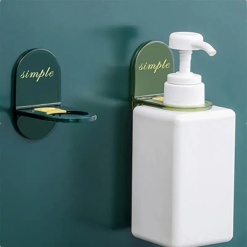 

Wall-Mounted Shampoo Hanger Shower Bottle Holder Wall Mounted Shower Gel Rack Adjustable Shelf Bathroom Shampoo Hanger Stand