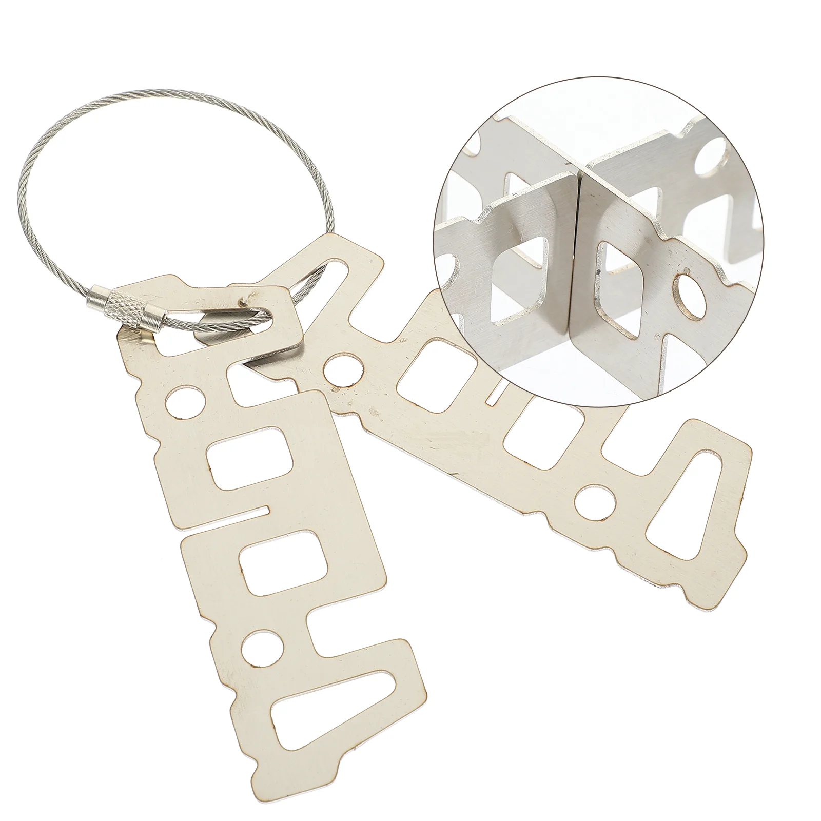 Camping Stoves Alcohol Bracket Outdoor Stand Hob Portable Support Silver Holder