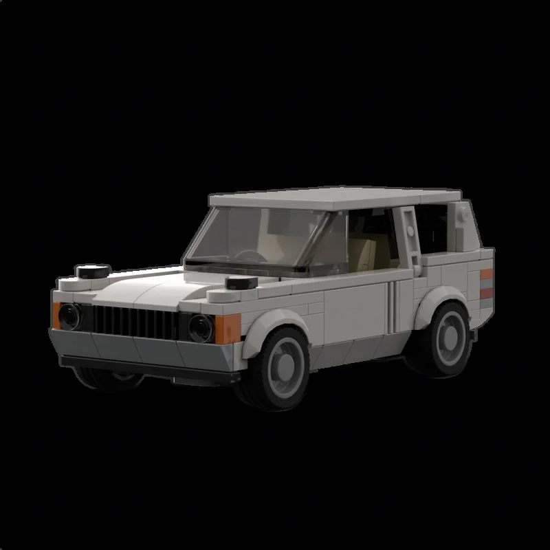 340pcs MOC City Champions Land Rover Range White Model Building Blocks Construction DIY Birthday Assemble Christmas Gifts Toys