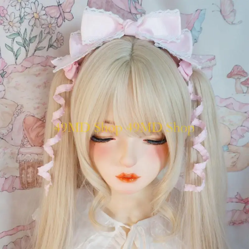 

49MD Punk Lace Bowknot Barrettes Cosplay Party Hairclip ComicShow Anime Headpieces