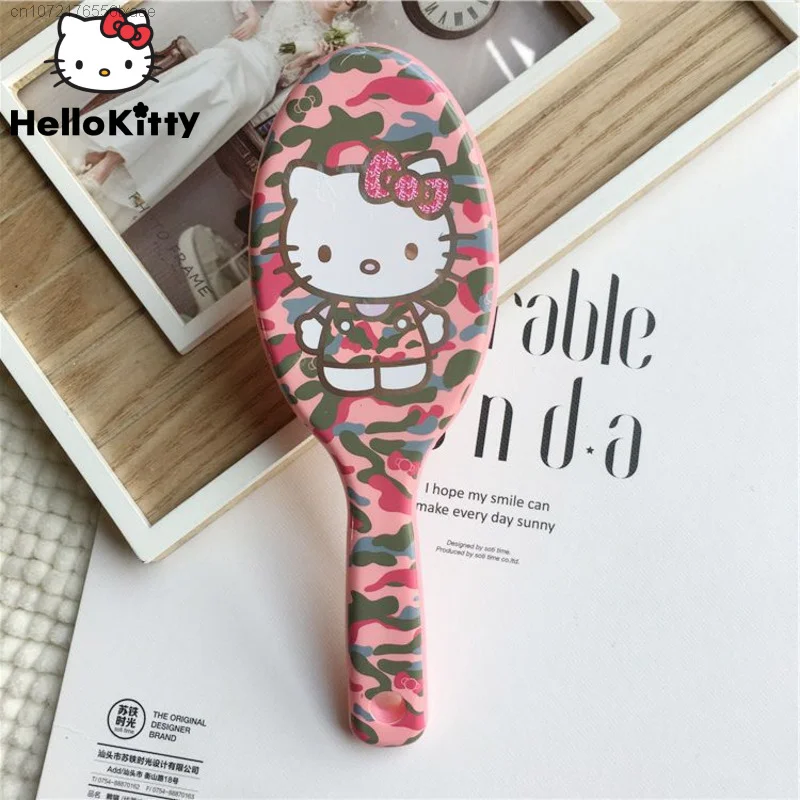 Sanrio Hello Kitty Hair Brush Antistatic Fluffy Mini Air Cushion Combs Children Soft Hair Comb Beauty Accessories Home Supplies