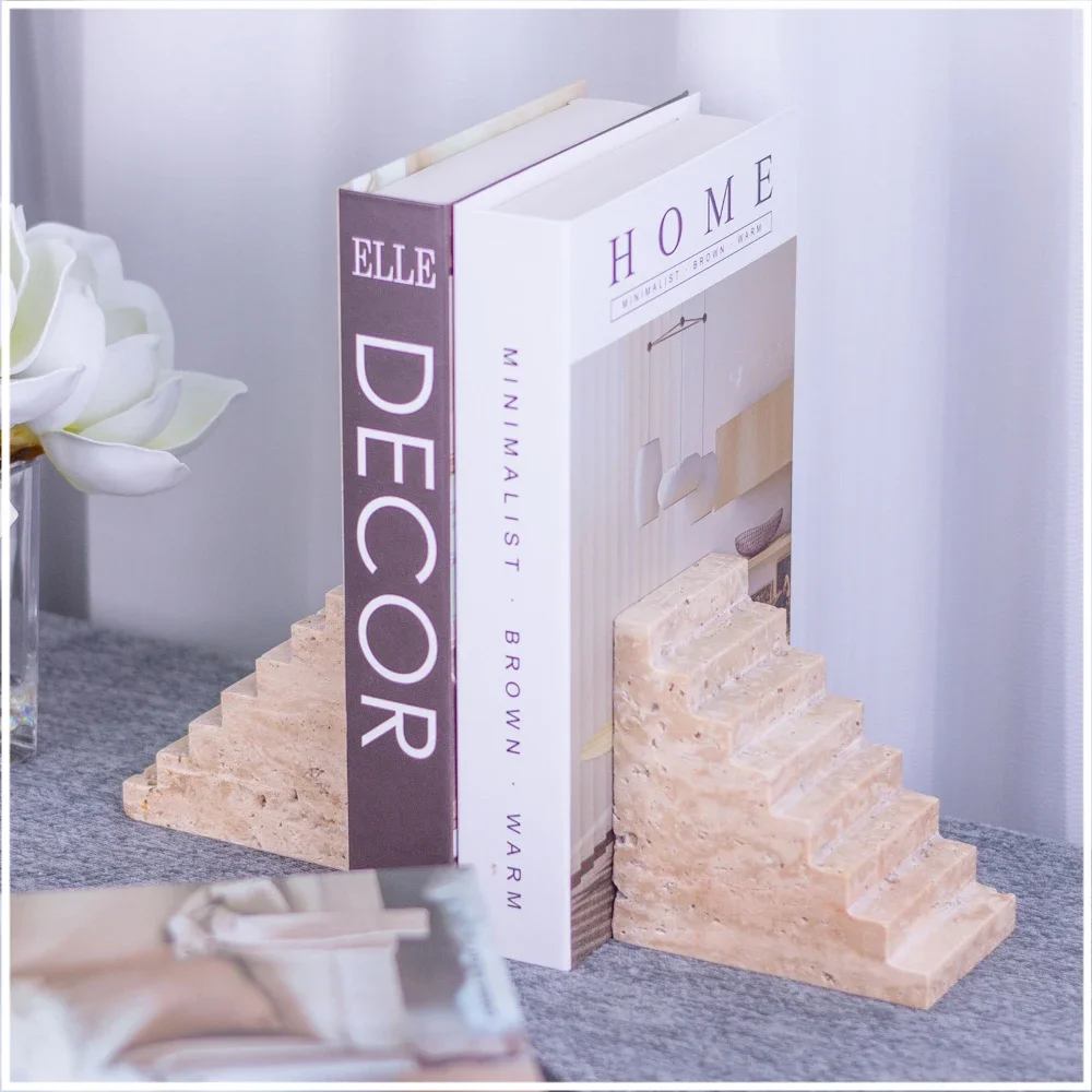 

'for Best Quality Innovations Decorative Bookends For Home Decor Irregularity Marble Sculpture Home Decoration