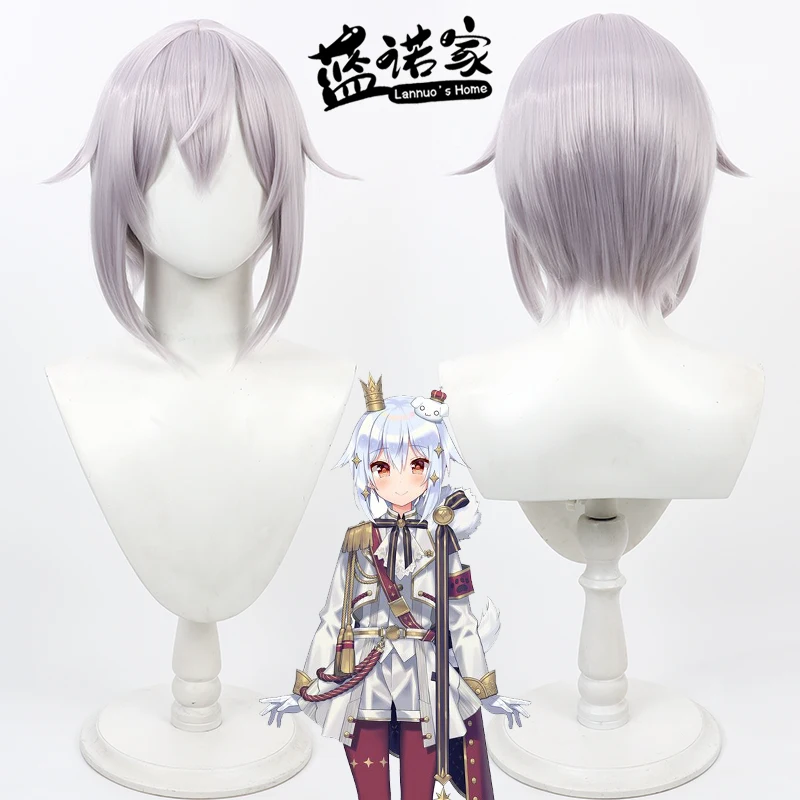 

Virtual YouTube Vtuber Tama Kimura Cosplay Wig Halloween Carnival Party Props Synthetic Hair Heat Resistant Fiber + Wig Cap