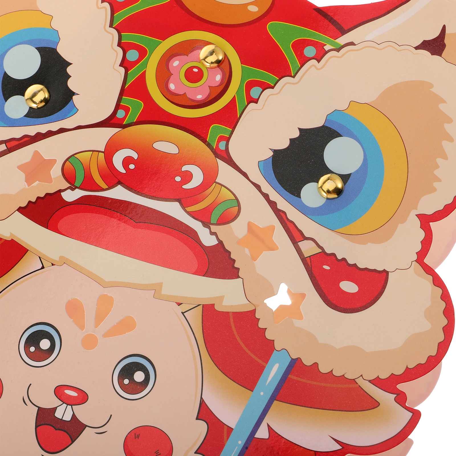 

1 set 1 Set Diy Lion Lantern Kit Adorable Kids Light-Up Paper Decoration Festival Party Gift Light Lightweight