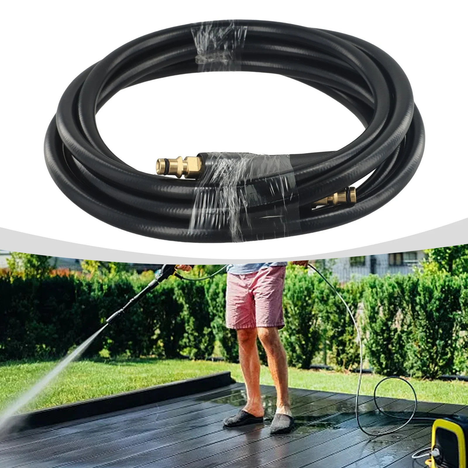 For Karcher K2K3K5K7 High-Pressure Outlet Pipe Two-end 3 Meters Accessories Cleaning Machine Hose Quick Connect