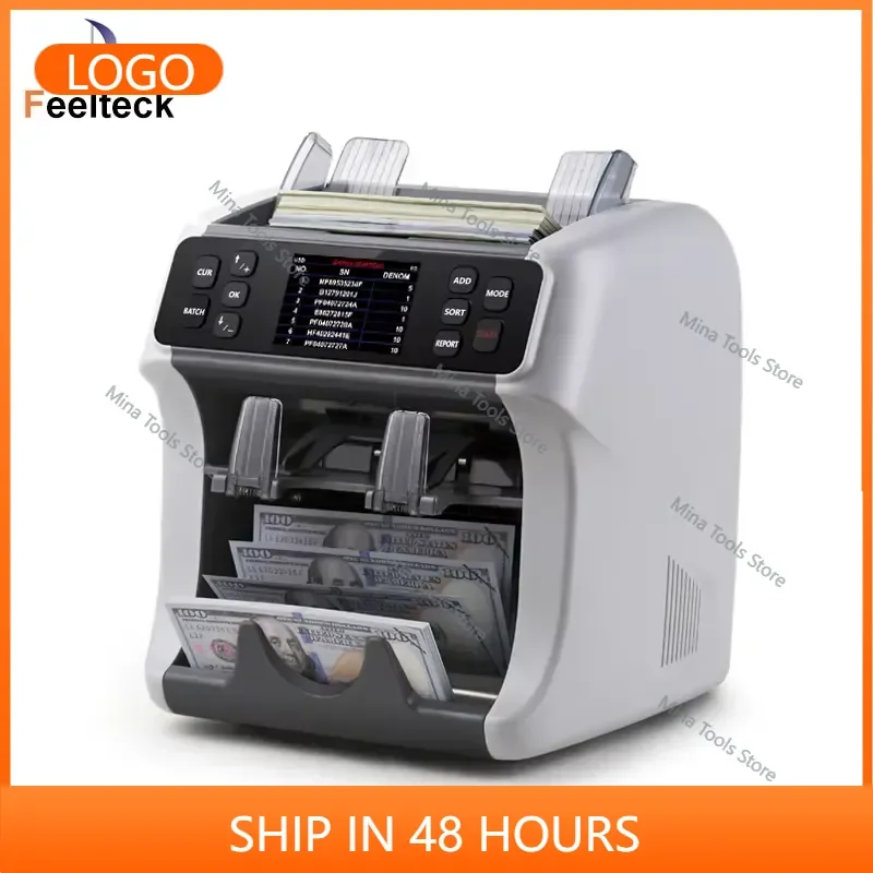 2026 Efficient 2CIS Sensor Sorter with Two CIS Serial Printing for Banks Advanced Bill Counting & Sorting Supporting 30