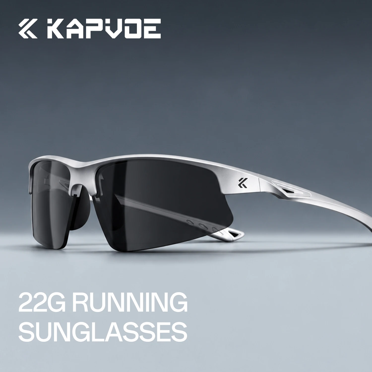 KAPVOE UV400 Outdoor Running Sunglasses Stylish Dual-Curved Design Ultralight Sports Goggles Men Women Windproof Cycling Glasses