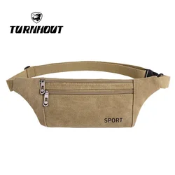 Women Men Fanny Pack Waist Belt Bag Canvas Purse Travel Camping Hiking Pocket Belly Pouch for Phone Coins