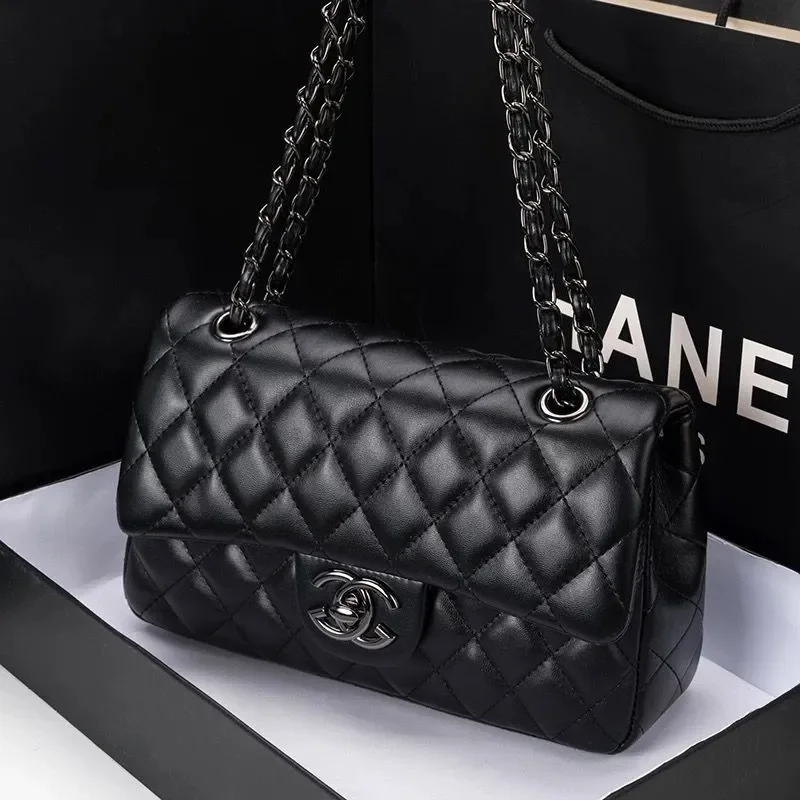 Top Designer Handbag Shoulder Chain Bag Clutch Fap Totes Bags Waet Check Veour Thread C Purse Doube Letters Soid Hasp Waist Square