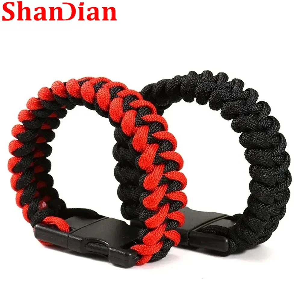 Nylon Braided Bracelets USB flash drive Pen drive Outside Memory stick Bracelets 4GB 8GB 16GB 32GB 64GB 128GB External Storage