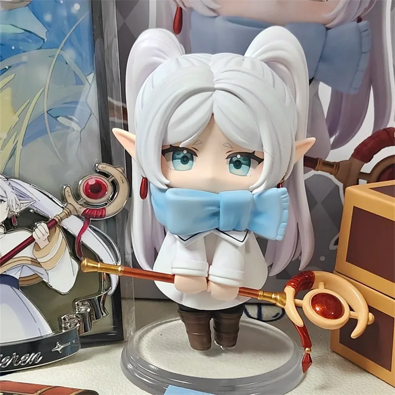 

18cm New POPO STUDIO Q Version Winter Outfit Frieren Figurine Desk Decor Drnament Anime Character Figure Birthday Gift