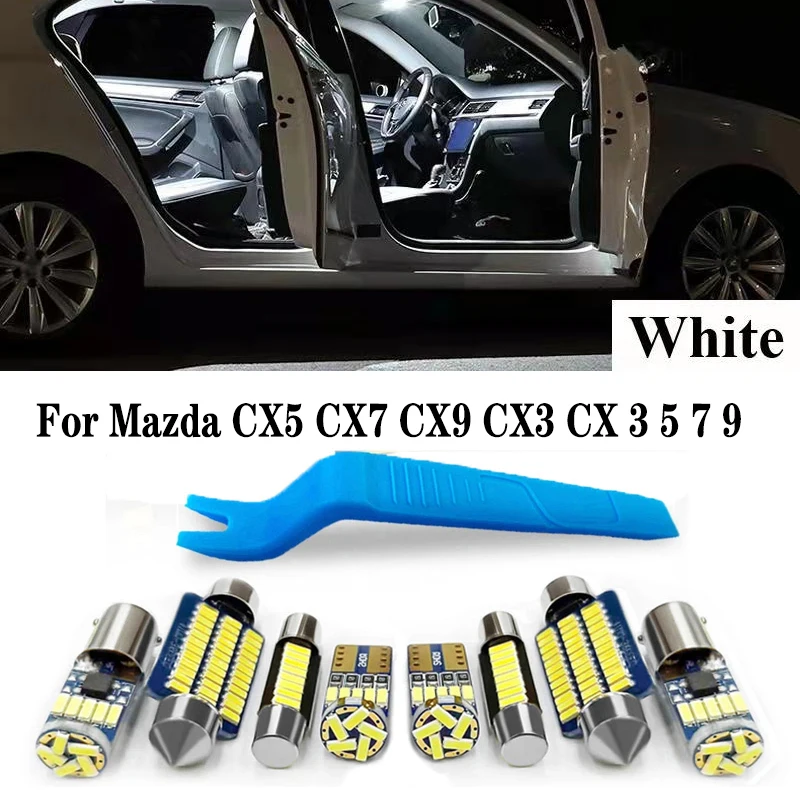 

Car Interior LED Light Canbus For Mazda CX5 CX7 CX9 CX3 CX 3 5 7 9 2007 2010 2011 2015 2016 2017 2018 2019 2020 2021 Accessories