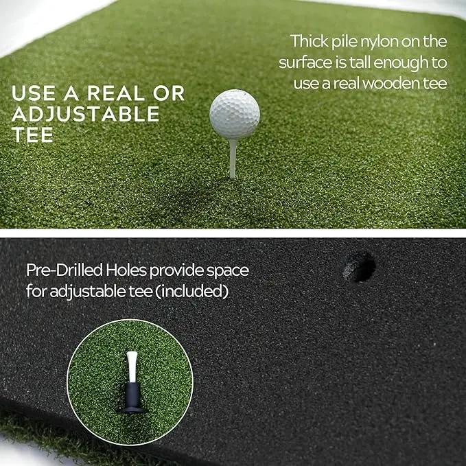 

Open Field Practice Durable Golf Mat Synthetic Grass Golf Hitting Mat for Dealers