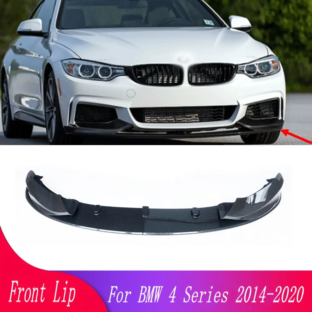 

Car Front Bumper Lip Body Kit Aprons Cover Guard Trim For BMW 4 Series F32 F33 F36 M Sport 2014 2015 2016 2017 2018 2019 2020