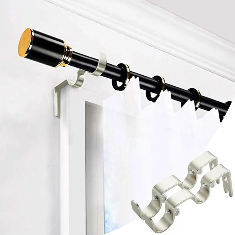 Drape Rod Holders Brackets Heavy Duty Drape Rod Hangers Drape Hardware Mounting Brackets Drape Rod Holder Double Drapery Rod