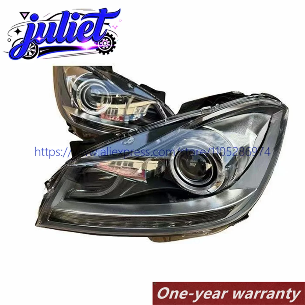 

1PC for Mercedes-Benz W204 headlights C180 C200 C220 C260 C300 C63 2011-2014 HID xenon headlight gray background Headlamp