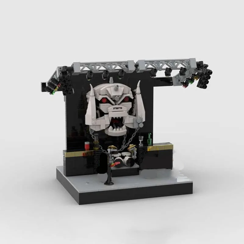 

740 шт., сценический набор для рок-музыки, модель детальной Moc, обучающие строительные блоки «сделай сам», игрушки на день рождения, подарок для любителей рок-музыки