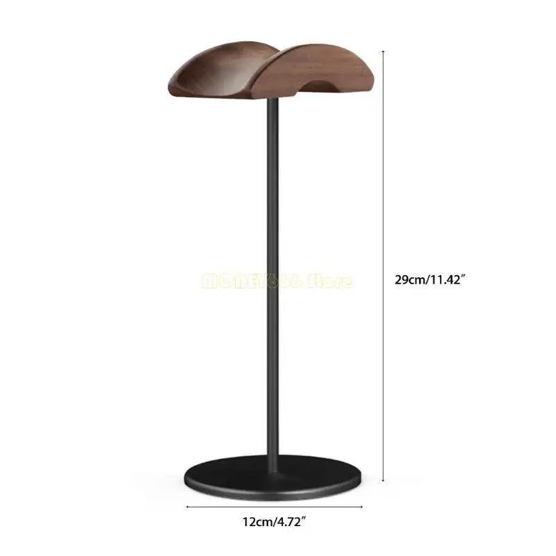 سماعات رأس F62C Universal حامل سماعات رأس الخشب حامل مكتب حامل رف رف رف حامل سماعة الرأس