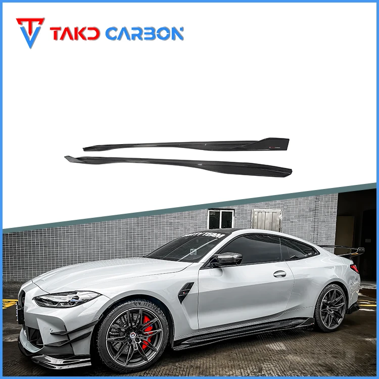 

TAKD Carbon Dry Carbon Fiber 3K Twill Glossy Finish G80 G82 Carbon Front Bumper Lip for bmws M3 G80 M4 G82 2021-2023