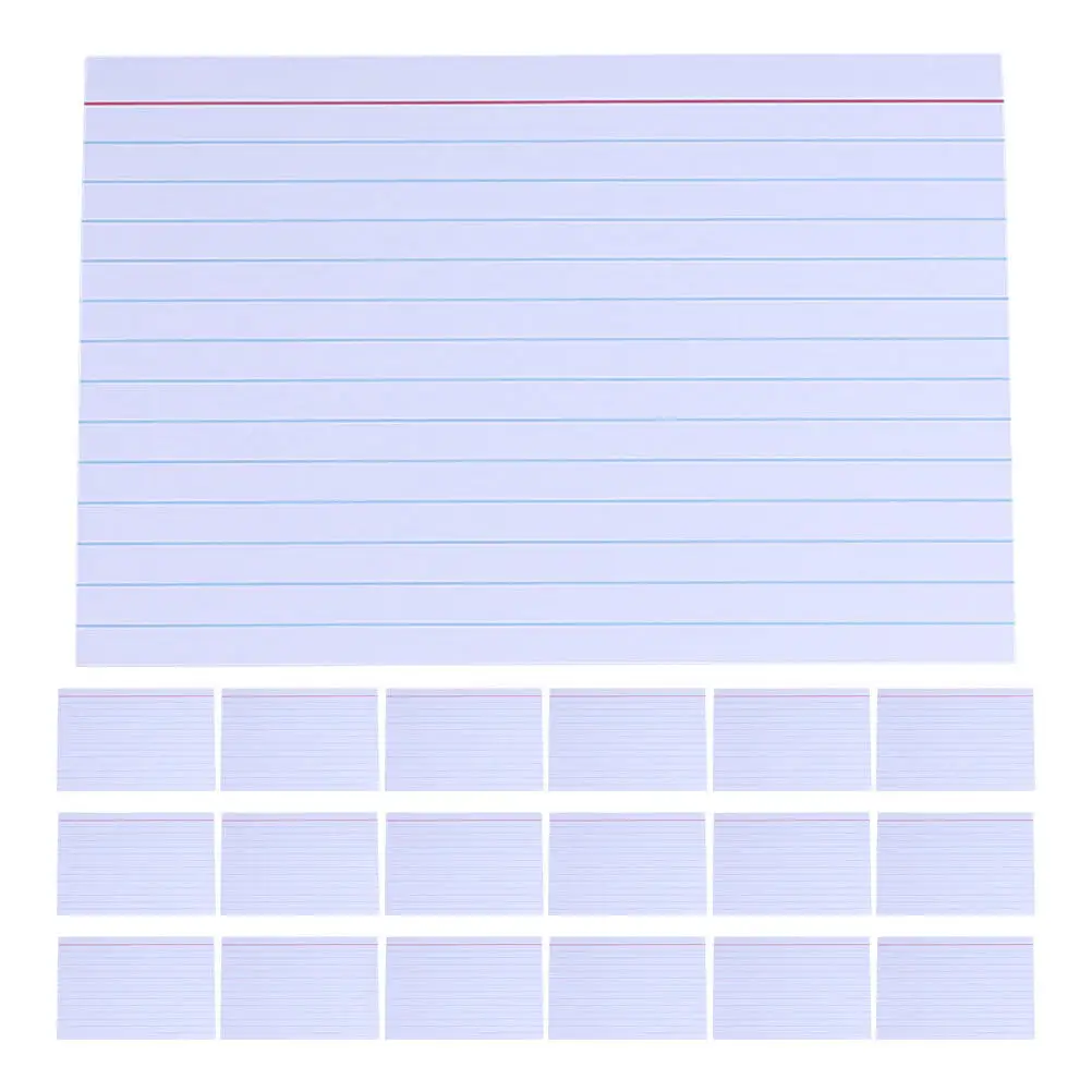300Sheets Horizontal Lined Memo Pad Thick Paper Portable Note Taking Notebook Business School Office Writing Pad
