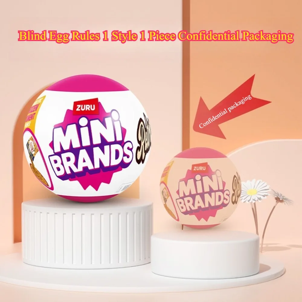 Zuru Mini Merken Retro bal Blind Box Zuru Serie Mystery Box Collectible Speelgoed Decoratie Verjaardagscadeau voor kinderen Aangepast