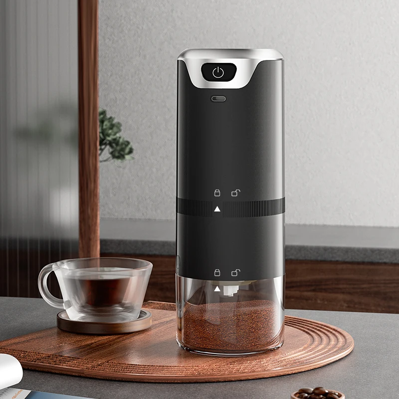 Portable Mini Electric Coffee Grinder Hot Model Rechargeable with Type C-Port Stainless Steel Manual Mill Type 25g Capacity