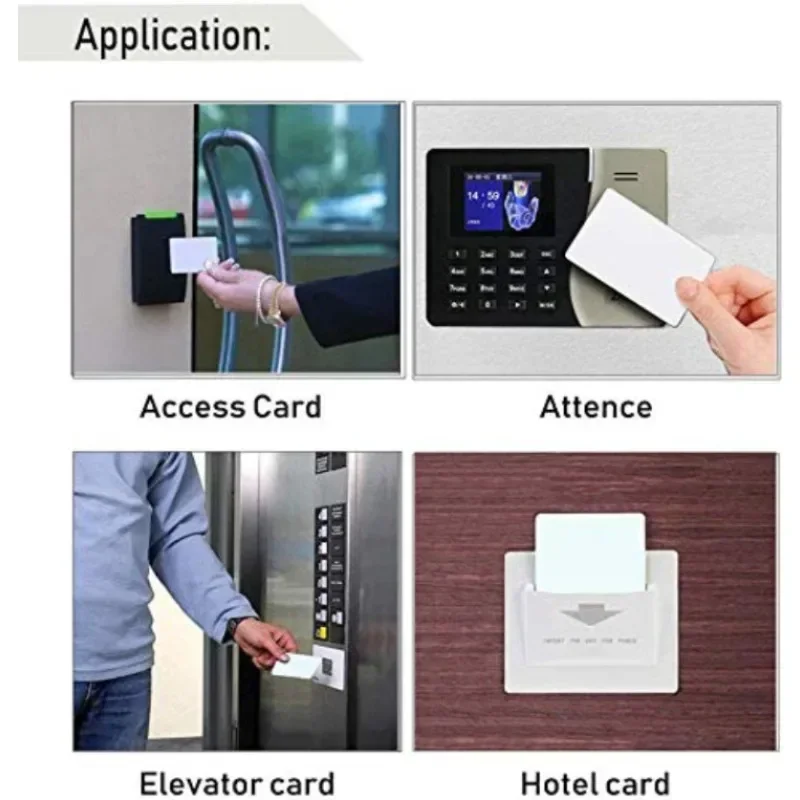 Imagem -04 - Mhz Uid Bloco Regravável Mutável Inteligente Nfc Rfid Tag Chip Cartão de Controle de Acesso para Cópia 1k S50 Mf1 Mif 10100 Peças 13.56