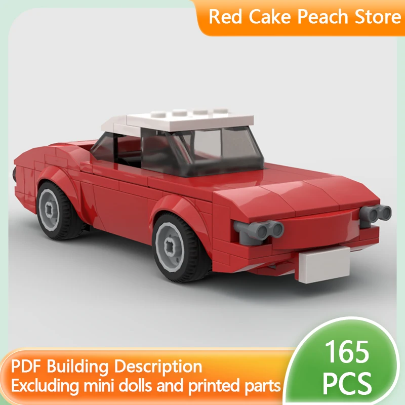 

Модель скоростного гоночного автомобиля MOC, строительные кирпичи, компактная семейная купе, модульная технология, детские праздничные подарки, сборка игрушек, костюм