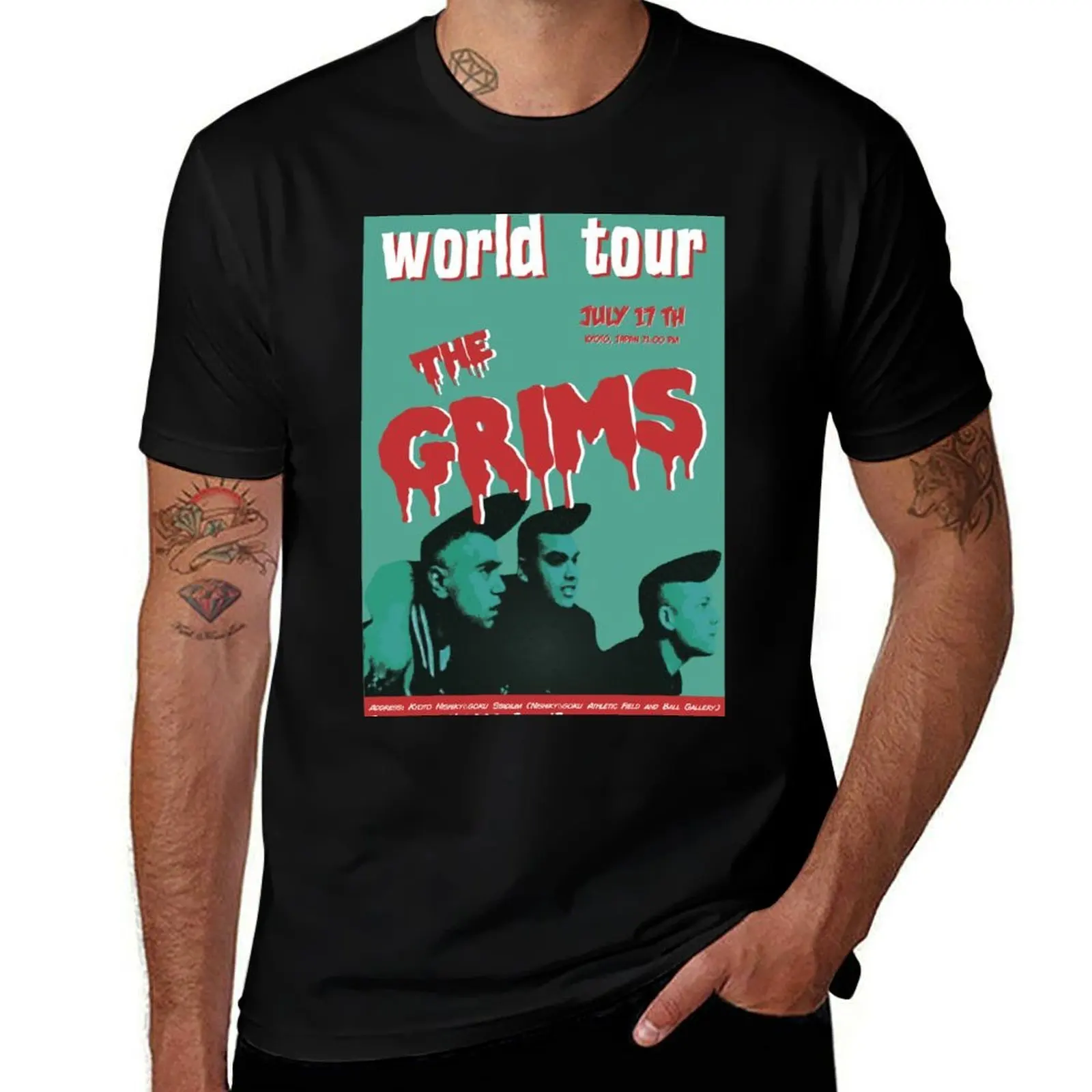 

The Grims Psychobilly T-Shirt t shirts for man cotton funny anime t shirts oversize T-Shirt
