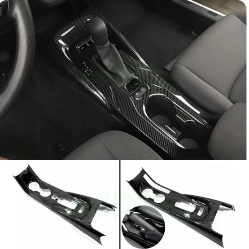 For Toyota Corolla E210 2019 -2022 Car Styling ABS Left Car Front Center Console Shifter Cover Trim 1pcs Low Equipped Only