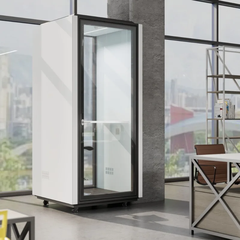 Acoustic Movable Modern Meeting Work Office Pods Prefab Soundproof Privacy Modular Cabins Recording Phone Booth