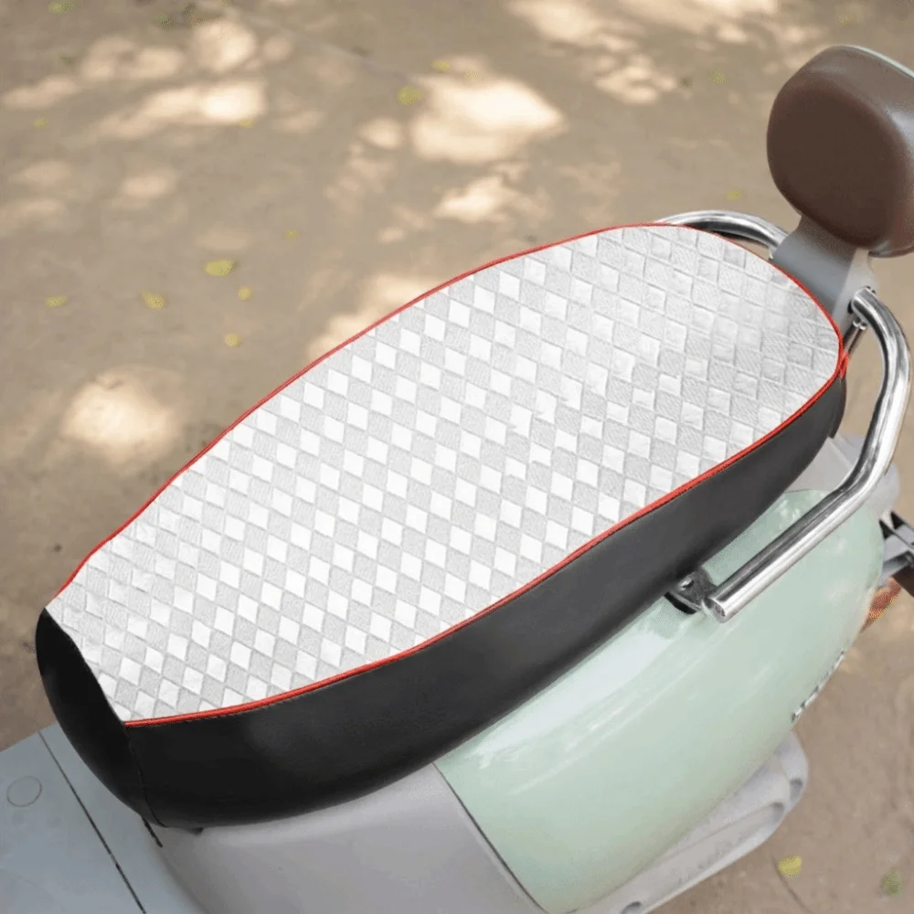 Waterproof Motorcycle Seat Cover Wear Resistant Non-Slip Scooter Seat Cover Sunproof Easy to Clean Seat Cushion Cover