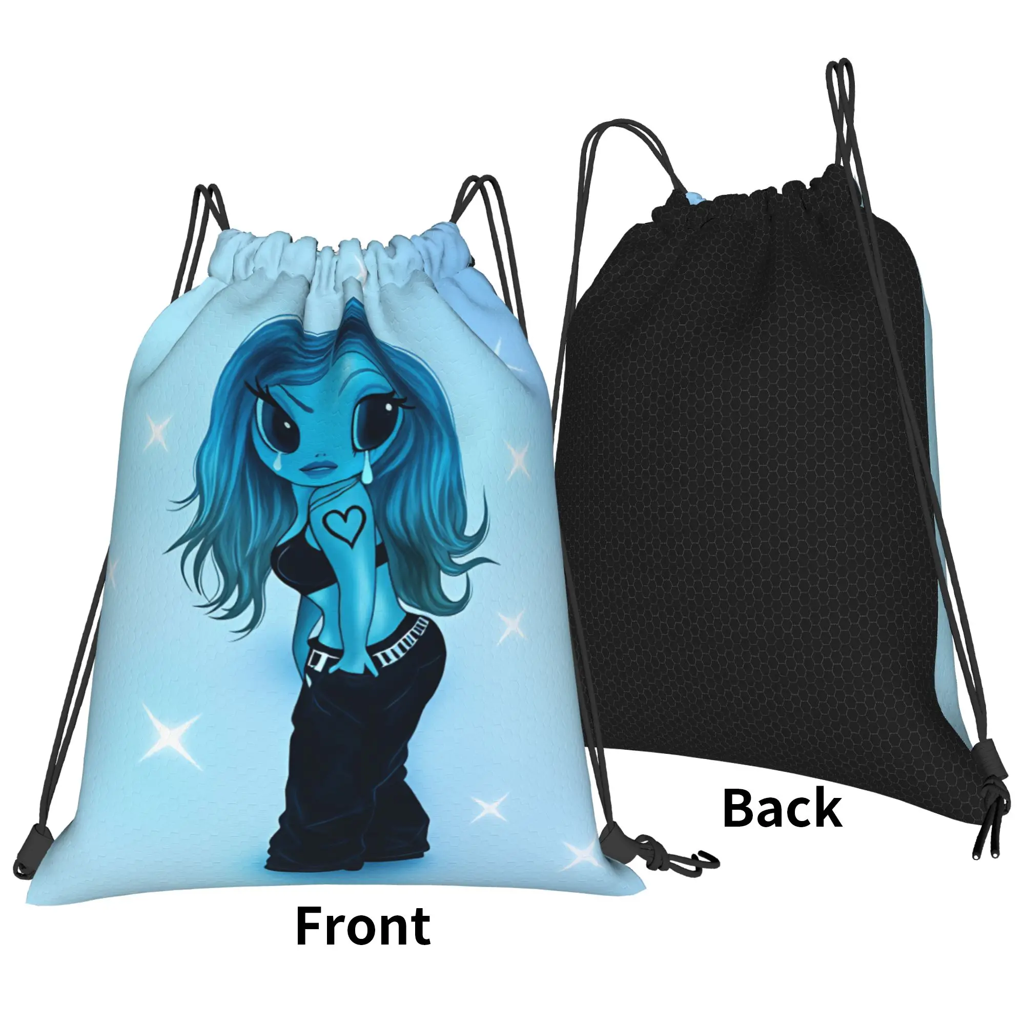 Drawstring Bag Karols G Backpack No Me Arrepiento De Sentir Tanto Waterproof Waterproof Football Gym Sackpack String Bags