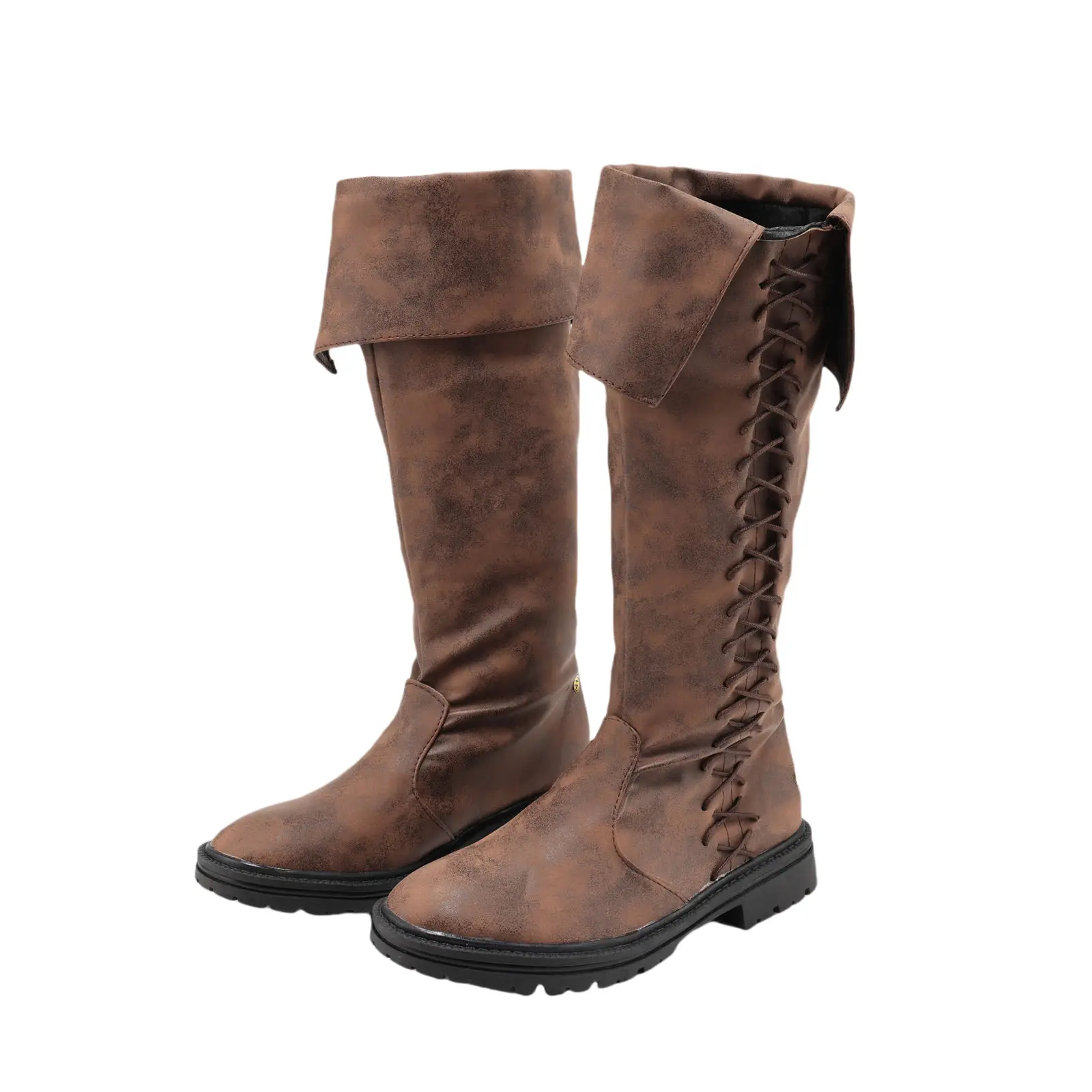 Nordic Viking męskie buty Retro średniowieczne rzymskie buty pirackie gotyckie męskie buty Halloween karnawałowe buty do odgrywania ról